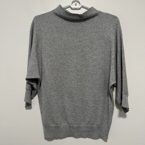 R Label Gray Dolman Sleeve Organic Cotton Cashmere Sweater Size XS - Picture 1 of 8